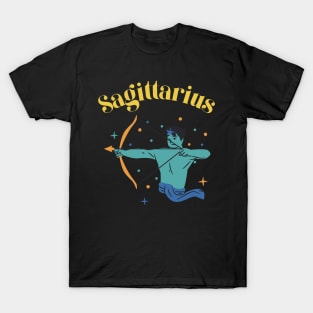 Sagittarius Zodiac Star Sign Astrology T-Shirt